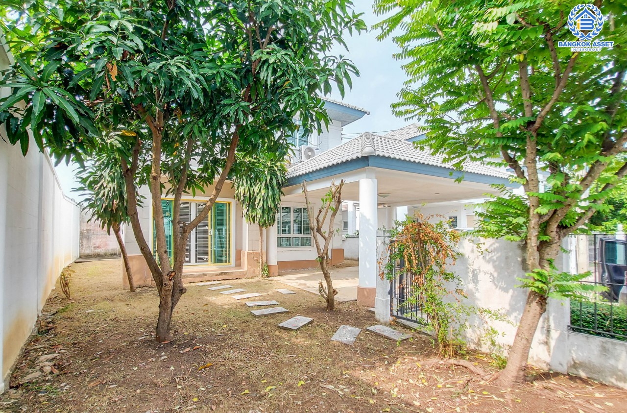 *****บ้านเดี่ยวมือสองนนทบุรี ห้องมุม! ม.ชวนชื่นโมดัส รัตนาธิเบศร์-ท่าอิฐ หลังใหญ่ เนื้อที่ 60.9 ตร.ว. ฟังก์ชัน 3 ห้องนอน 3 ห้องน้ำ 2 ที่จอดรถ แถมแอร์ 2 เครื่อง ต่อเติมครบพร้อมอยู่ บนทำเลโซนเมืองเชื่อมต่อ ถ.รัตนาธิเบศร์ และถ.ราชพฤกษ์ ใกล้รถไฟฟ้าสถานี "ไทรม้า"